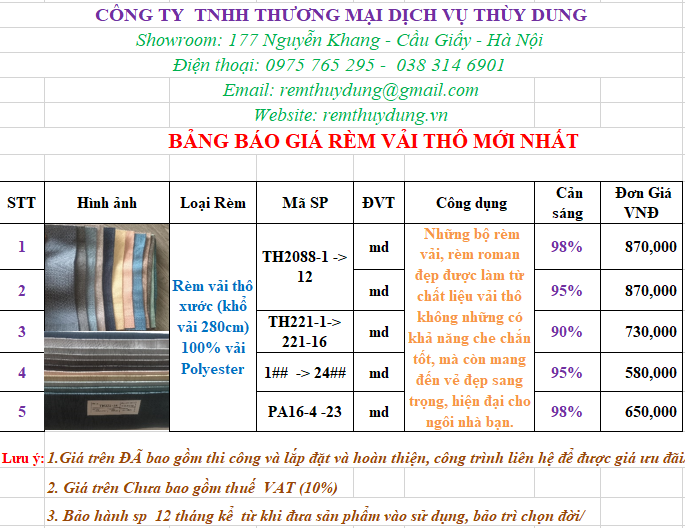 Cung cấp rèm cửa đẹp giá rẻ tại Phan Chu Trinh quận Hoàn Kiếm 0975 765 295