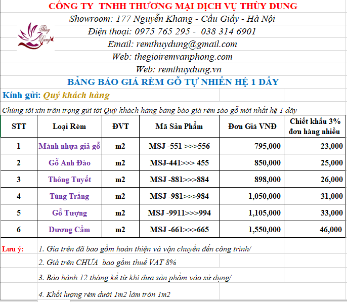 Rèm gỗ phòng ngủ cửa sổ tại quận Thanh Xuân 0975 765 295