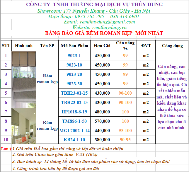 Rèm Cửa Tại Mỹ Đình, Hà Nội - Miễn Phí Lắp Đặt 0975 765 295