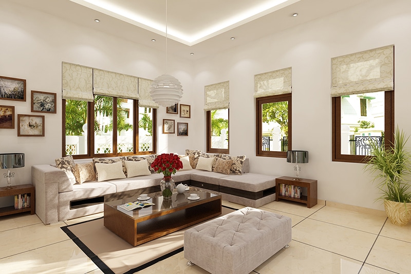 Rèm roman xếp lớp chung cư tại Hoàng Mai 0975 765 295
