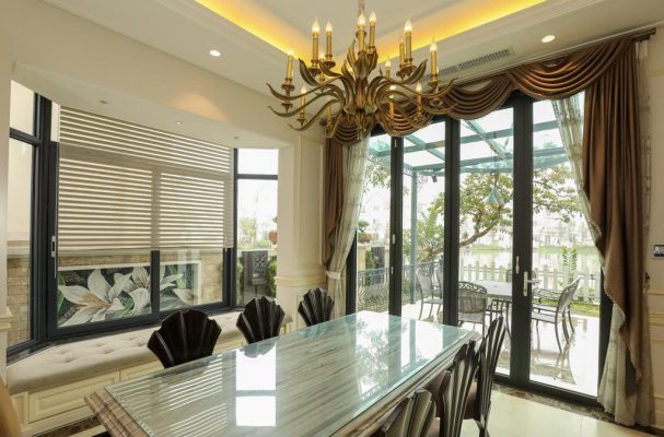 phong thủy khi sử dụng rèm biệt thự 0975765295