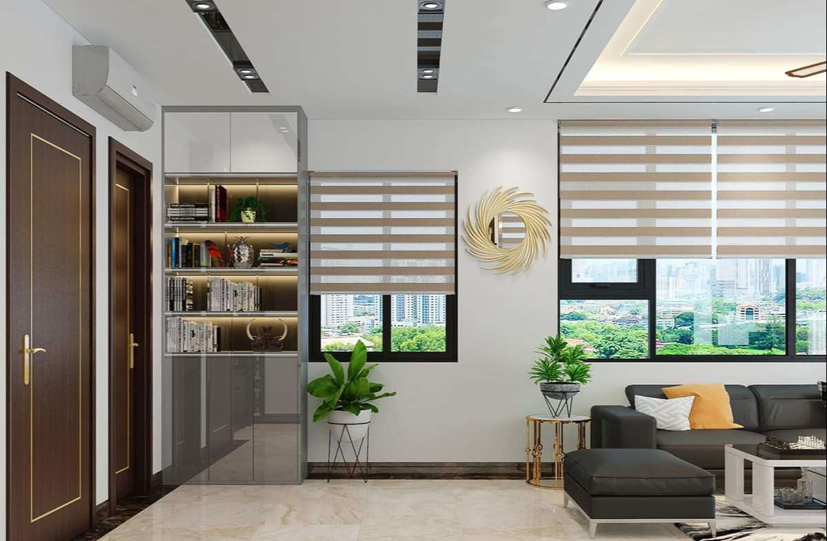 Rèm cầu vồng phòng khách tại Văn Phú, Hà Đông