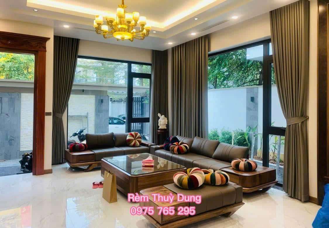 RÈM VẢI 2 LỚP CHỐNG NẮNG TẠI GIẢNG VÕ QUẬN BA ĐÌNH