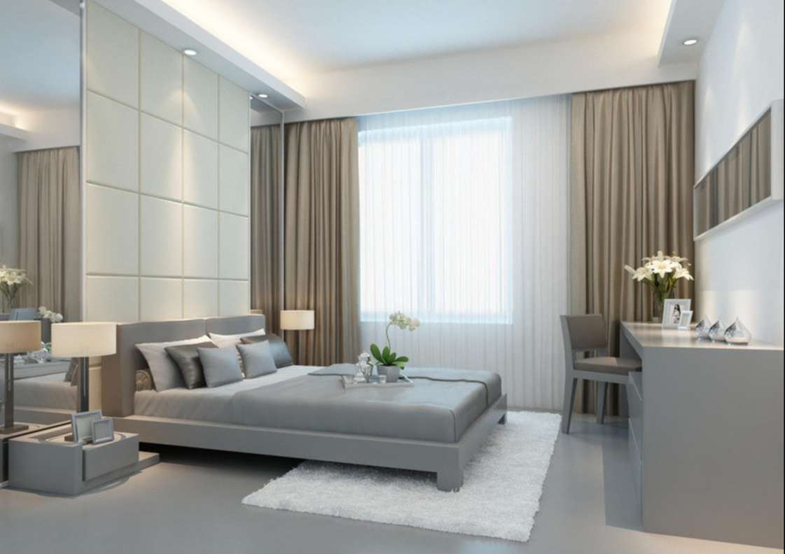 Rèm vải 2 lớp phòng ngủ đẹp tại Thanh Xuân Bắc