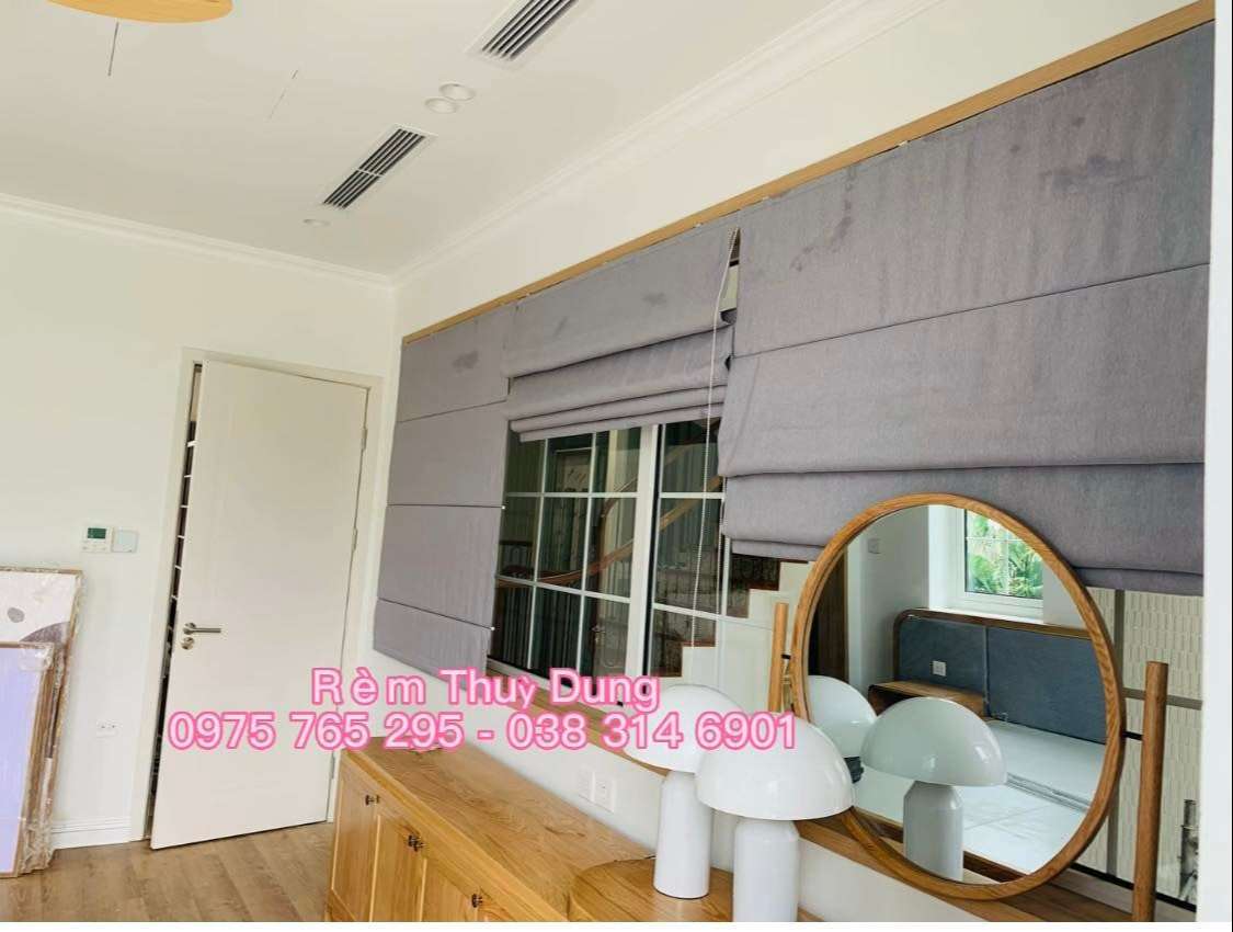 Rèm roman 2 lớp cản nắng tại Đông Anh, Hà Nội 0975 765 295