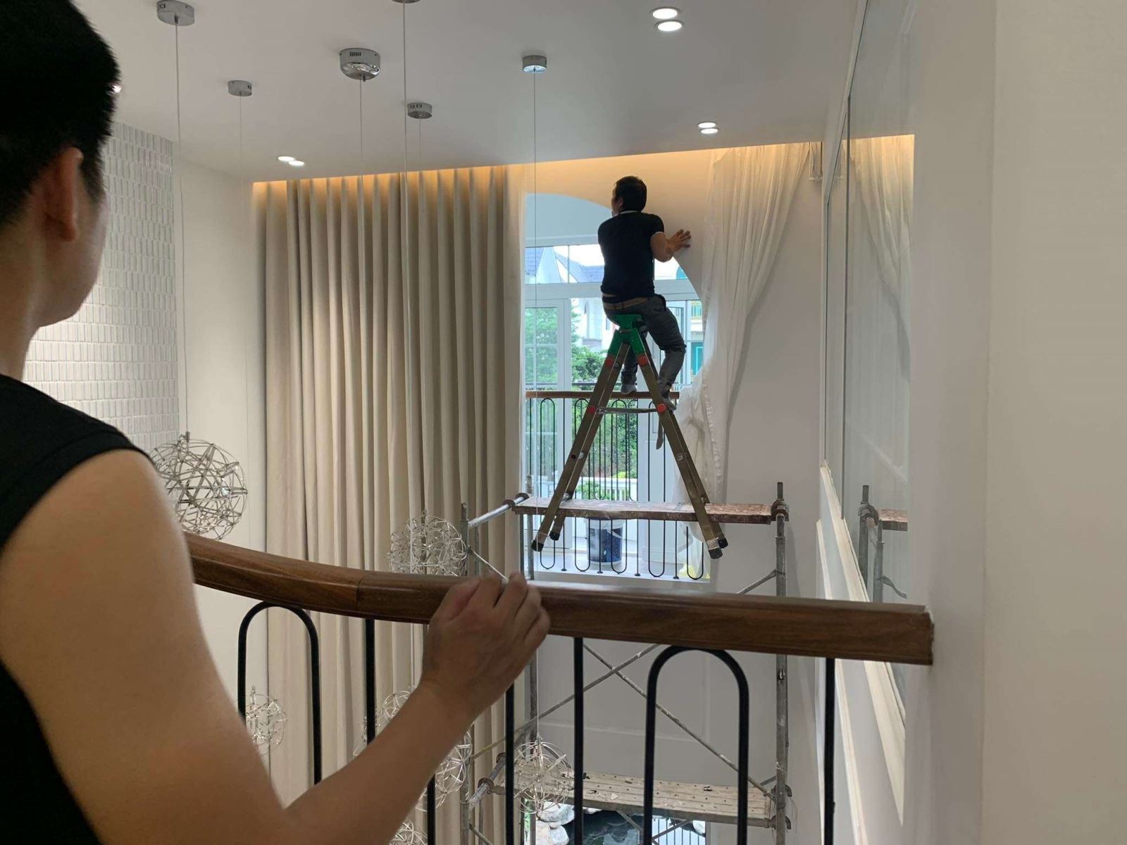 Rèm vải hai lớp chống nắng tại phường Nghĩa Đô, Cầu Giấy