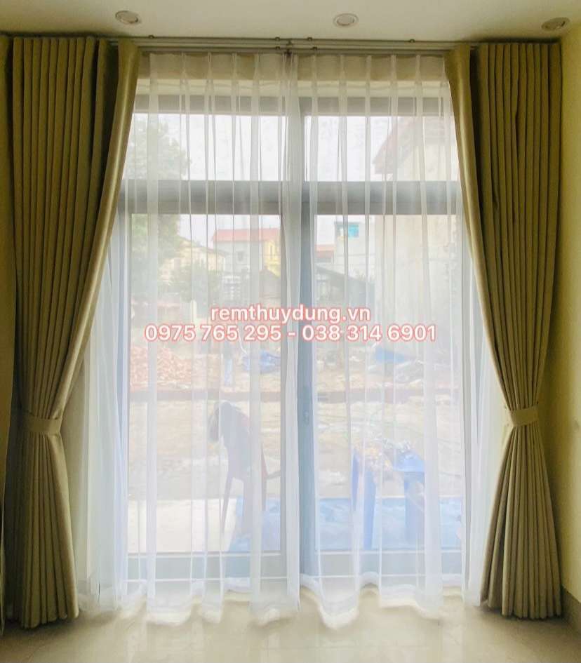 Rèm vải 2 lớp phòng ngủ tại quận Ba Đình