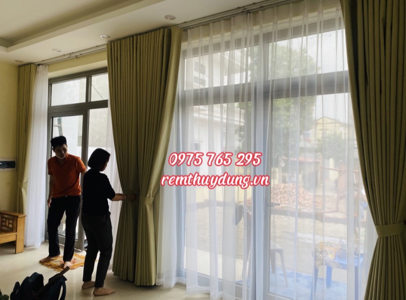 Rèm 2 lớp cản nắng tại Quốc Oai, Hà Nội 0975 765 295