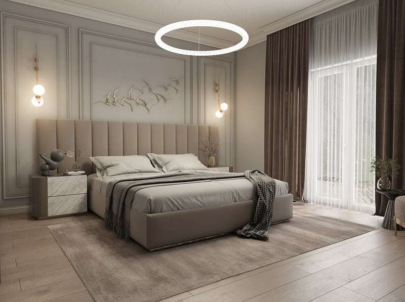 Rèm vải 2 lớp chống nắng tại Minh Khai
