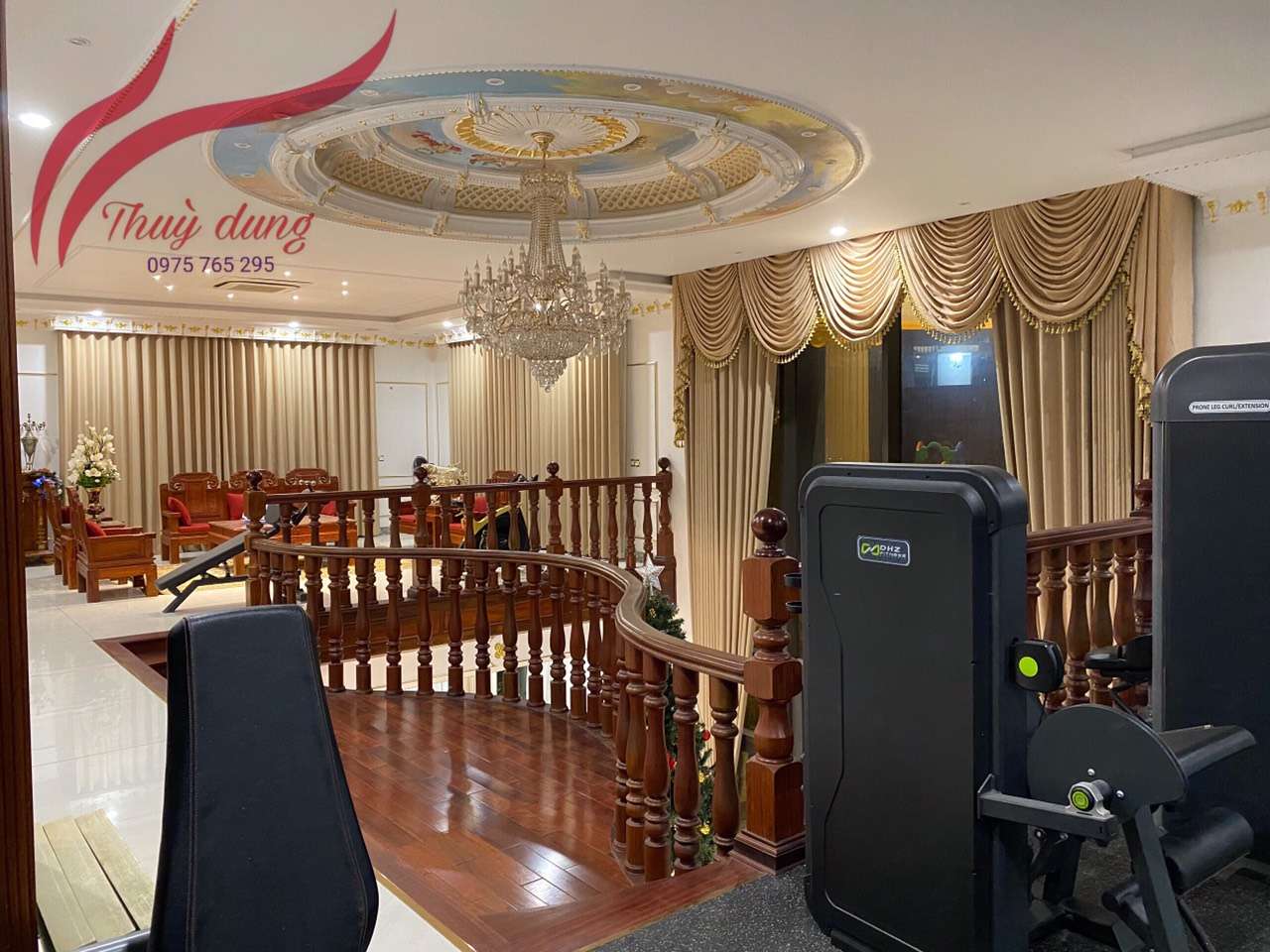 Rèm vải cho biệt thự cổ điển 0975 765 295 SK515