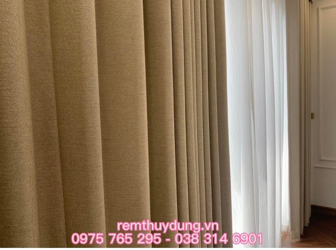 Rèm phòng khách vải Nhật, Hàn biệt thự 0975 765295