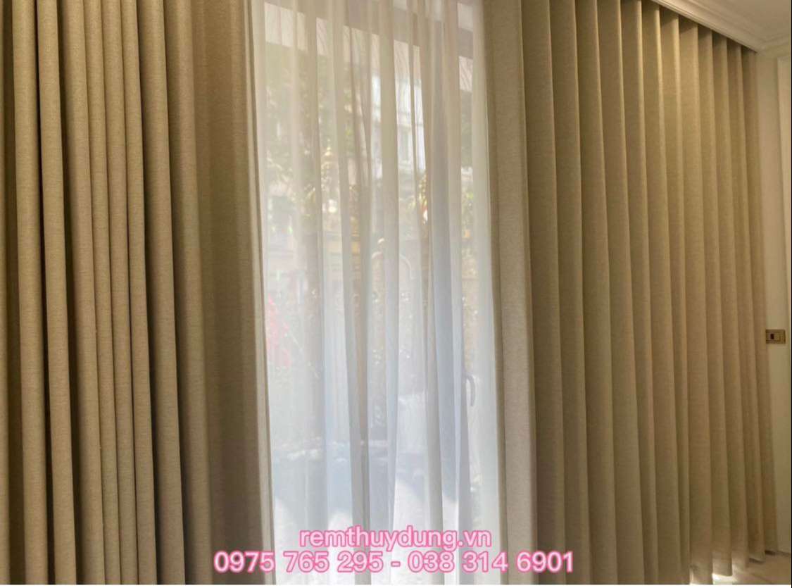 Rèm vải 2 lớp đẹp tại Quan Hoa, Cầu Giấy