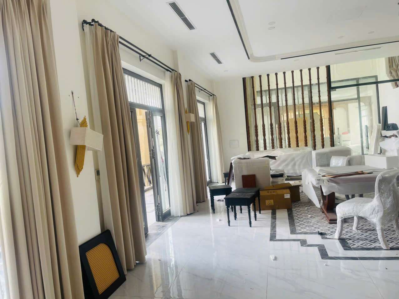 Thi công rèm vải 2 lớp tại biệt thự Phú Thọ