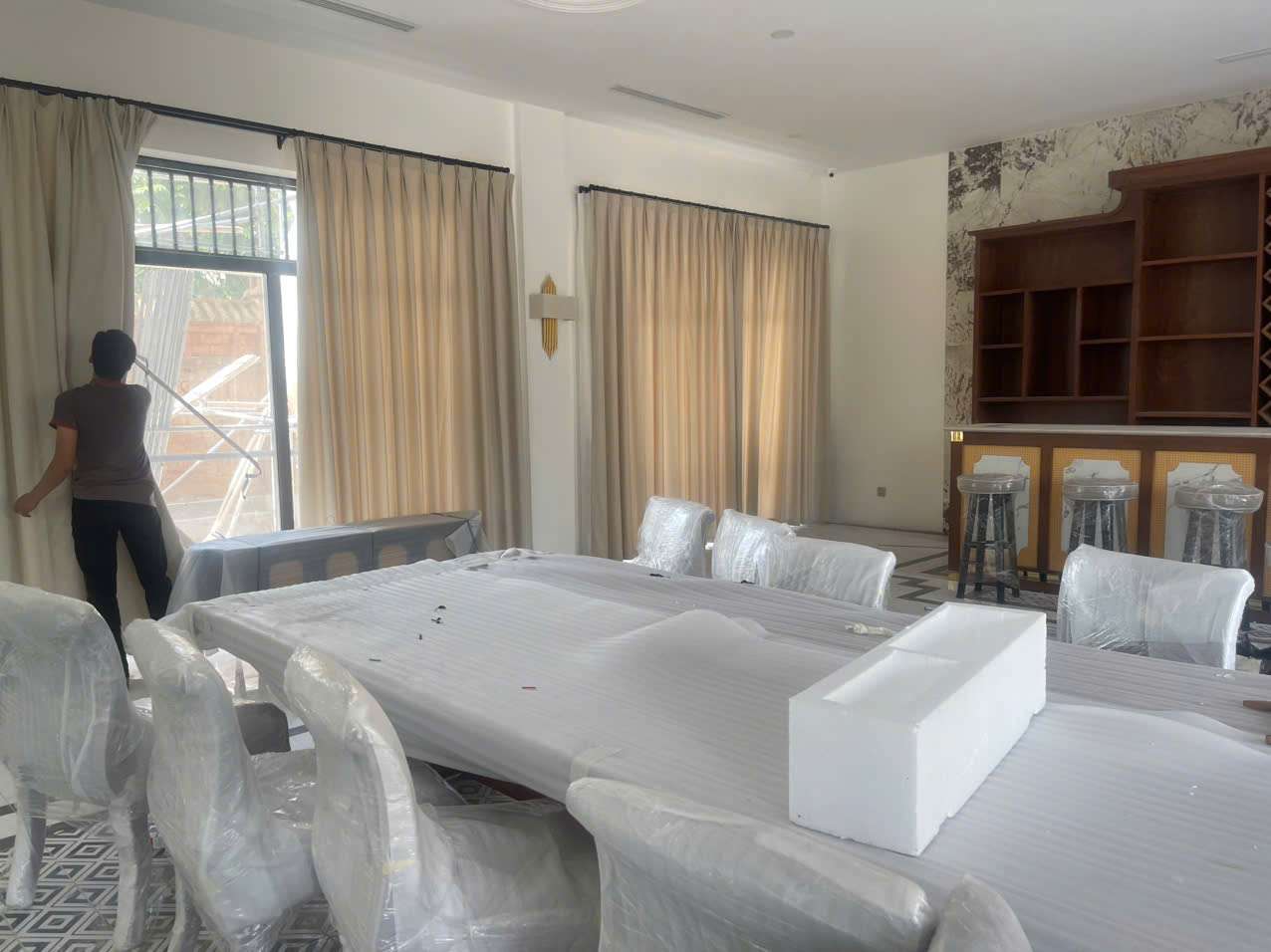  Rèm vải 2 lớp đẹp tại Quan Hoa, Cầu Giấy