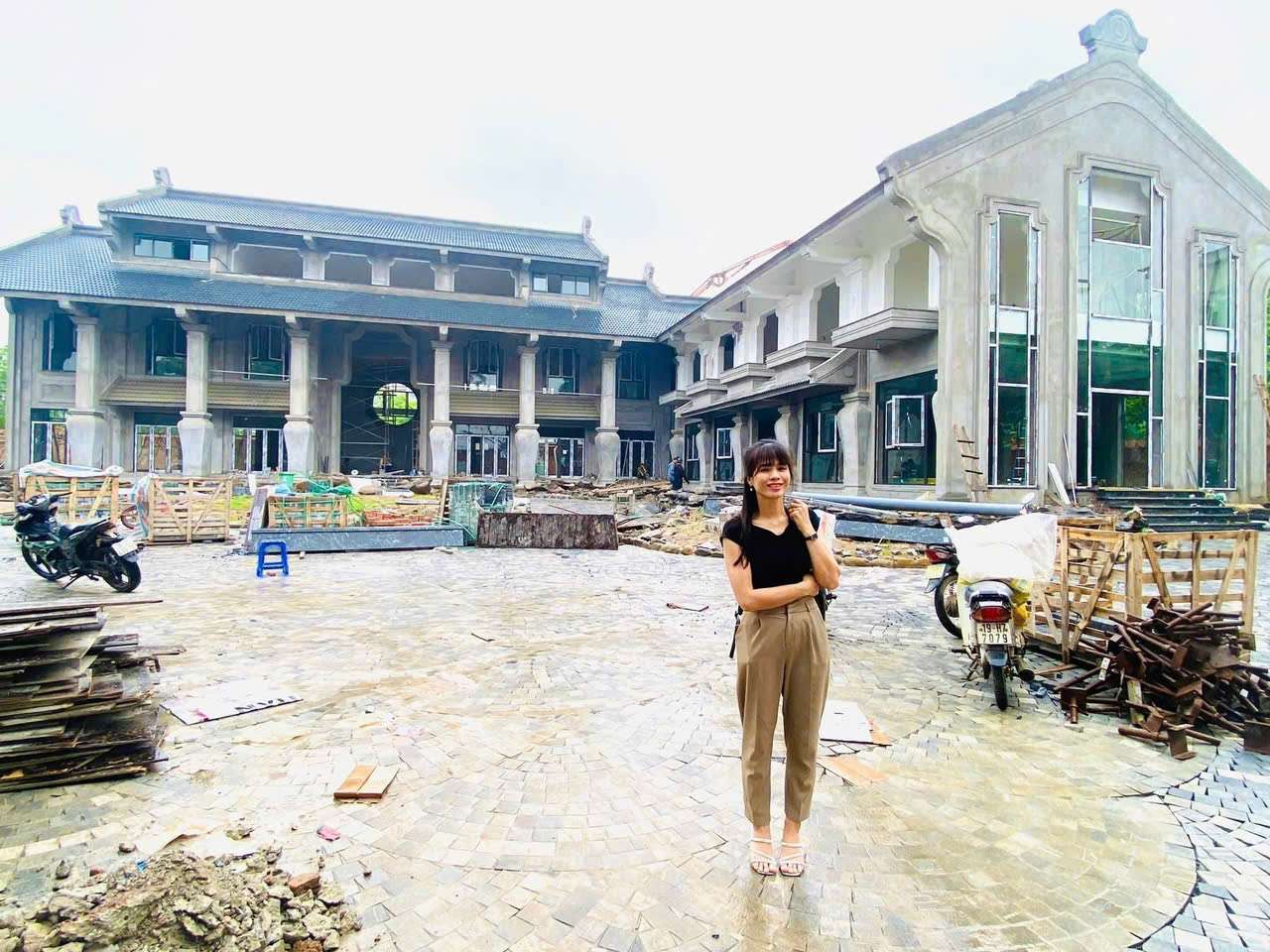 Thi công rèm vải 2 lớp tại biệt thự Phú Thọ