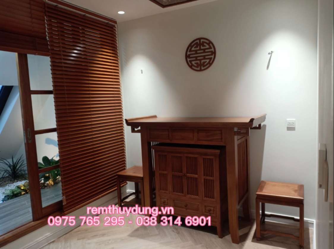 Rèm gỗ phòng khách tại phường Mai Dịch, Cầu Giấy