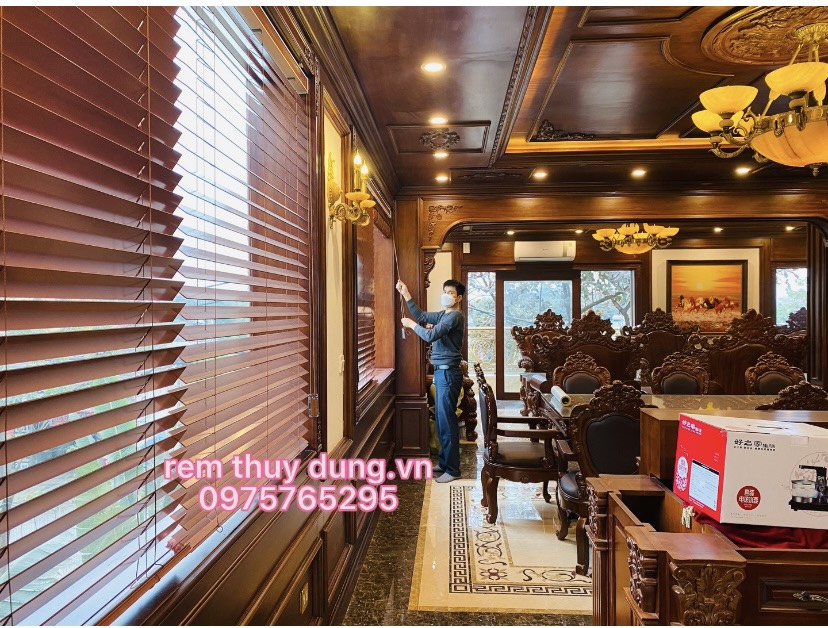 Rèm cửa sổ phòng khách tại Hoàng Mai, Hà Nội 0975 765 295