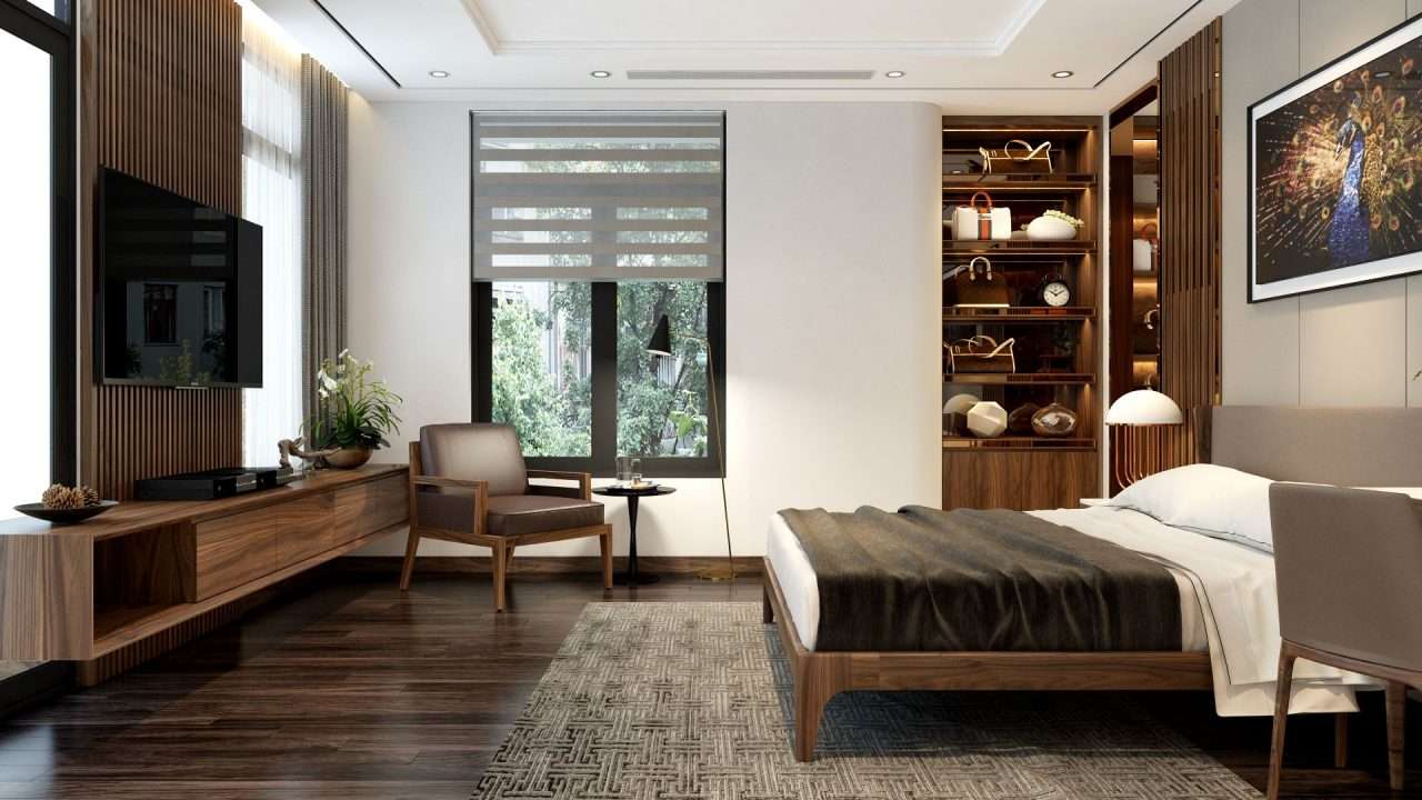Rèm cầu vồng phòng ngủ tại Thụy Khuê, Tây Hồ