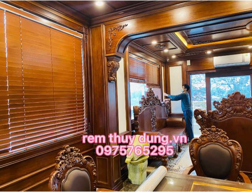Rèm gỗ chống nắng tại phường Quan Hoa, Cầu Giấy