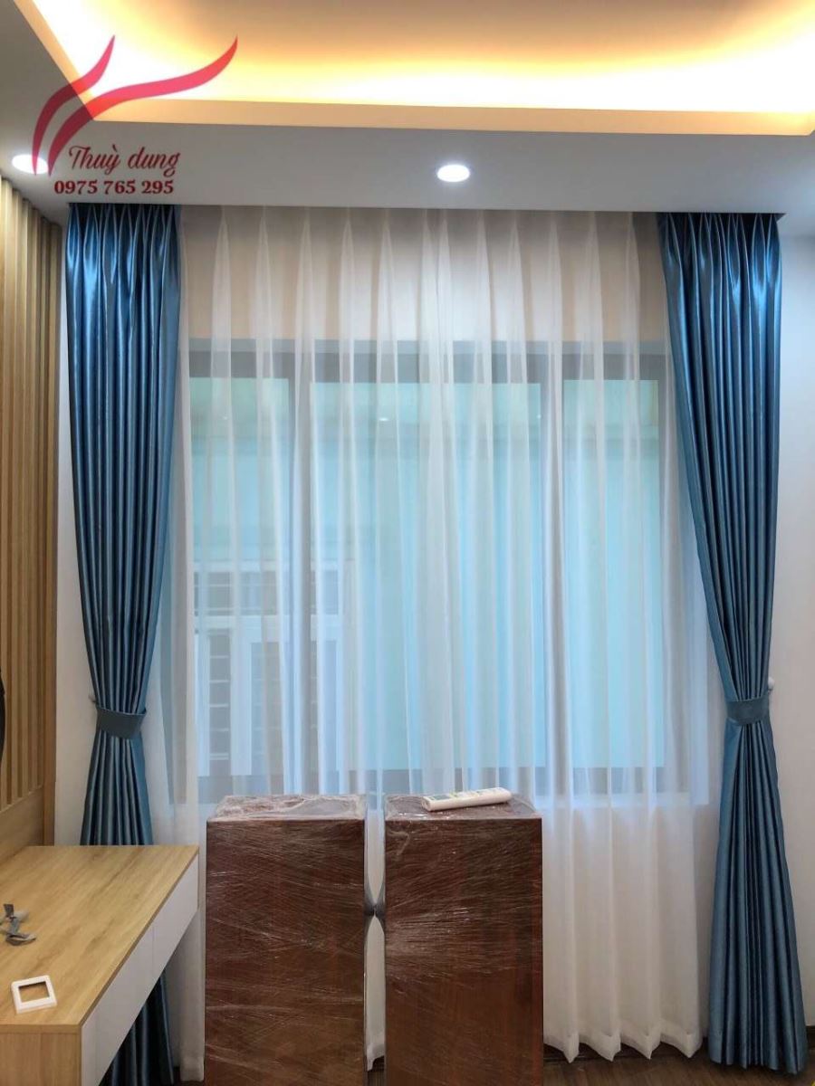 Địa chỉ mua rèm vải 2 lớp đẹp tại Khương Trung, Thanh Xuân