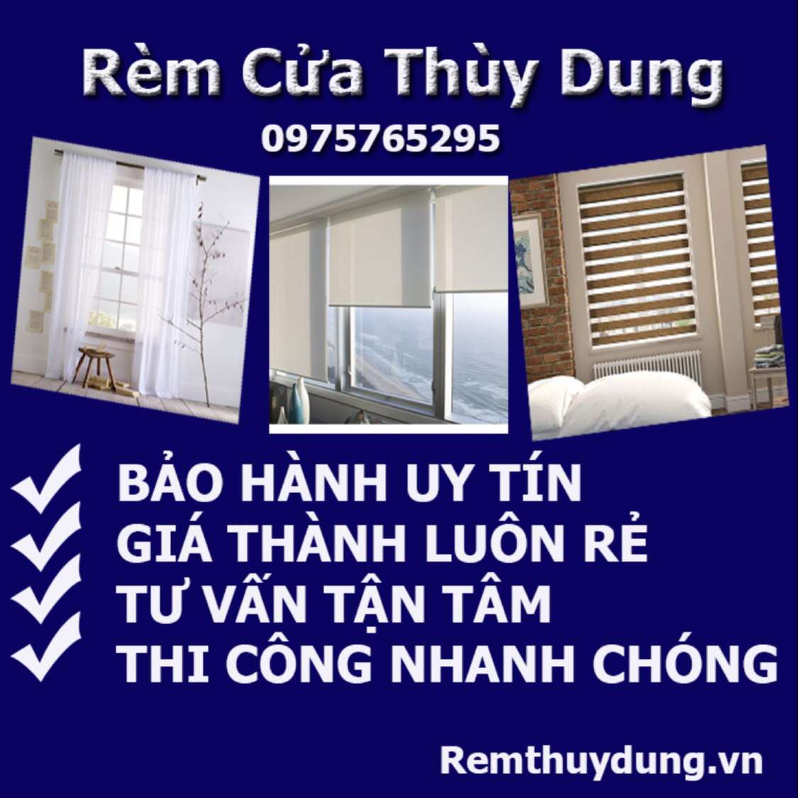 Cung cấp rèm vải 2 lớp tại Định Công