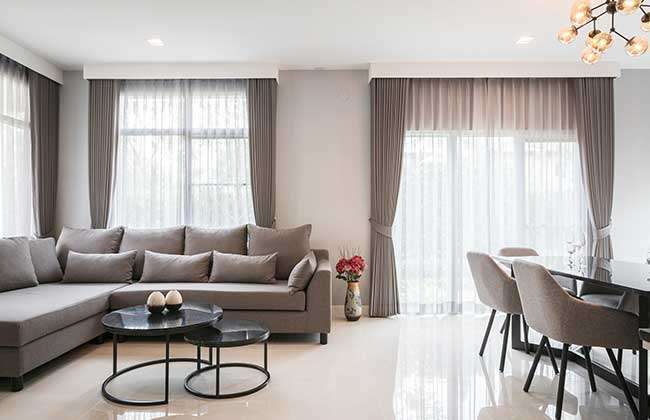 Rèm vải 2 lớp chống nắng tại Đồng Mai, Hà Đông