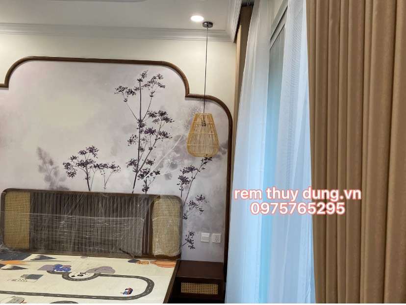 Rèm vải 2 lớp chống nắng Hà Nội / rèm cửa giá rẻ đẹp, chất