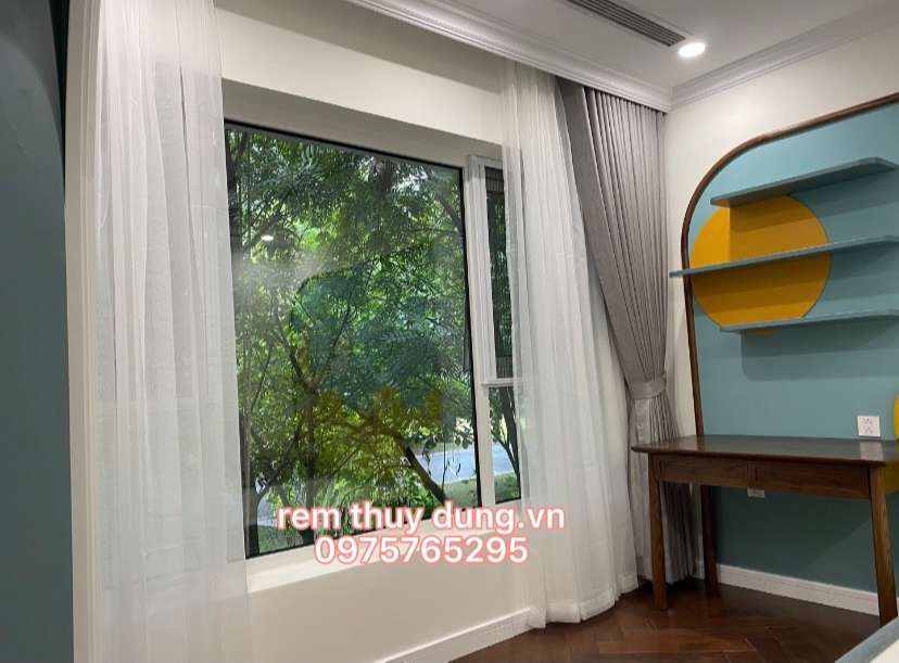Rèm vải 2 lớp chống nắng Hà Nội / rèm cửa giá rẻ đẹp, chất