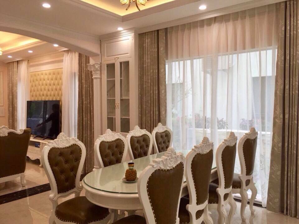 Rèm phòng khách vải Nhật, Hàn biệt thự 0975 765295