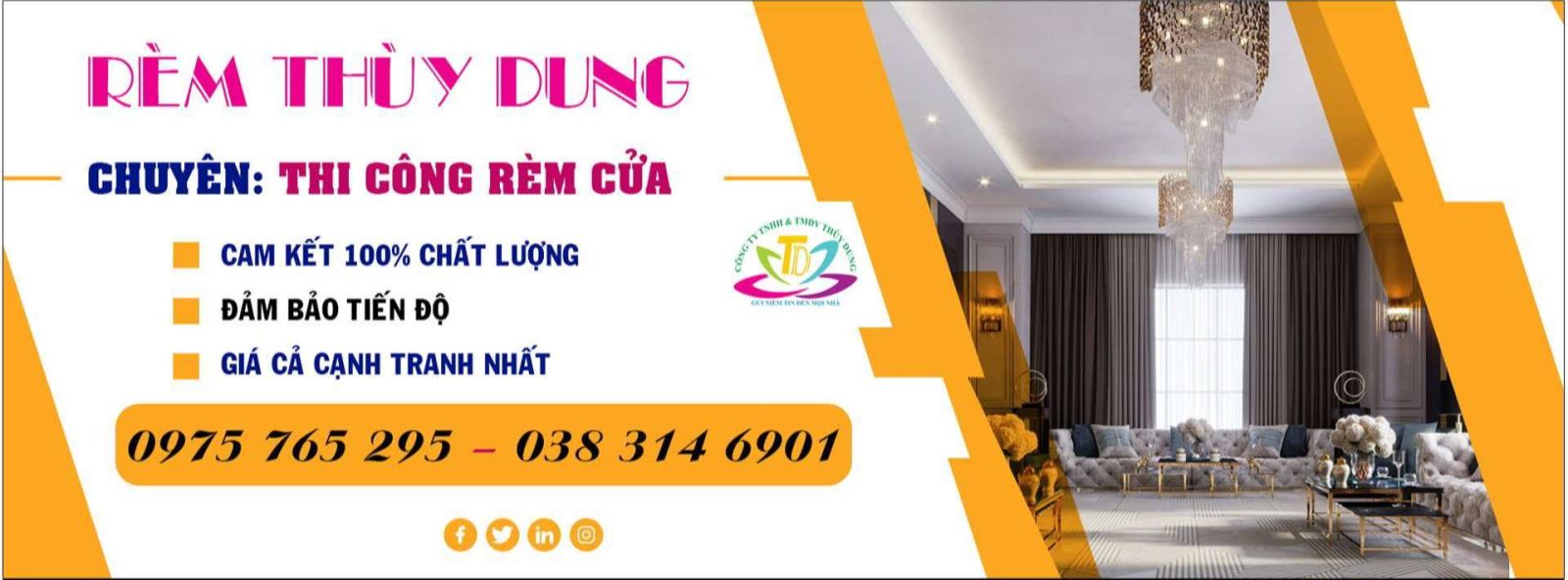 Địa chỉ cung cấp rèm vải giá rẻ tại Cầu Giấy Hà Nội 0975 765 295